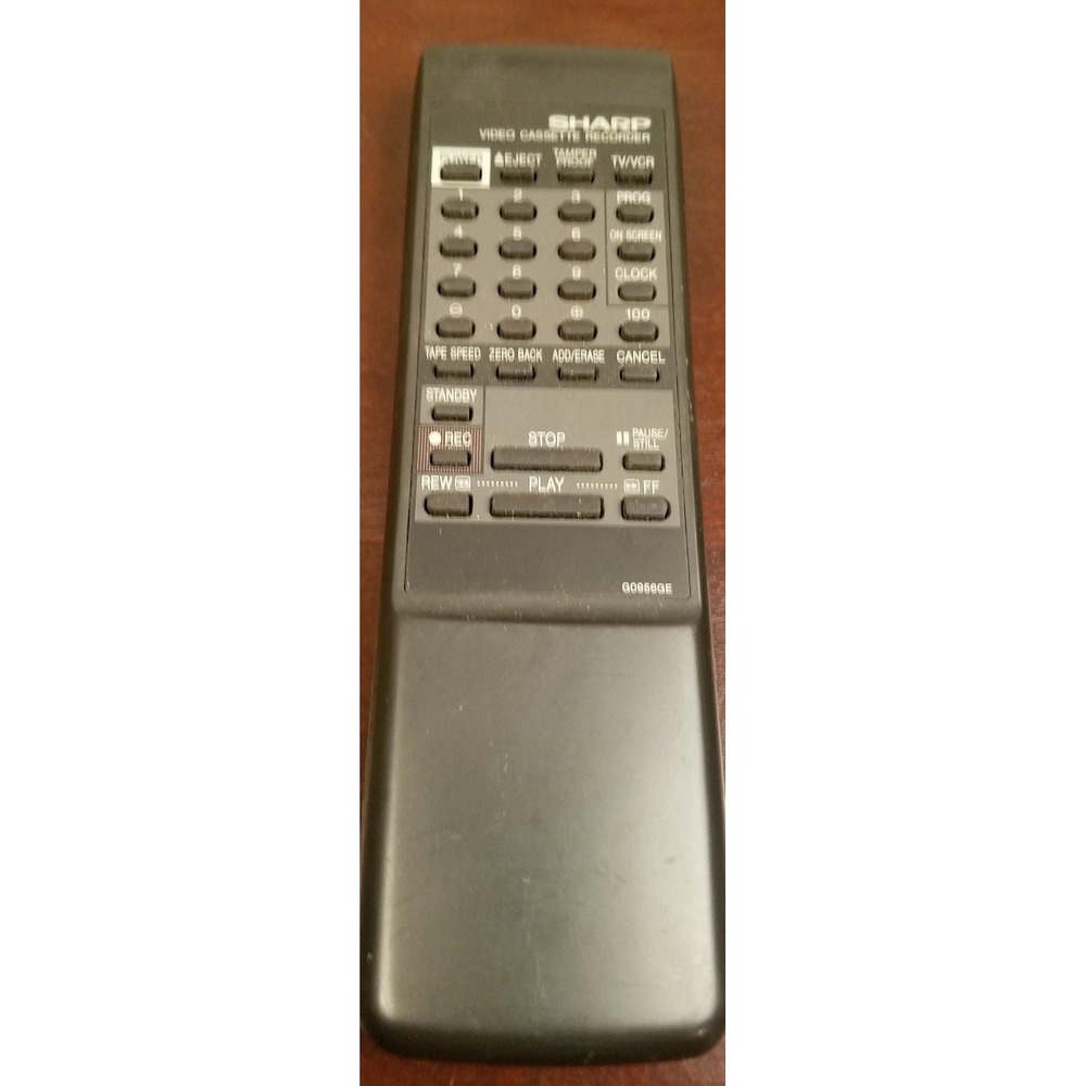 Sharp Video Cassette Recorder Remote Control GO956GE No Batteries